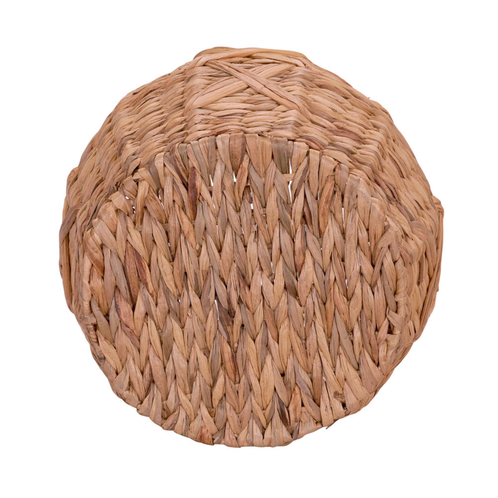 Household Essentials 16" X-Weave Round Wicker Floor Basket